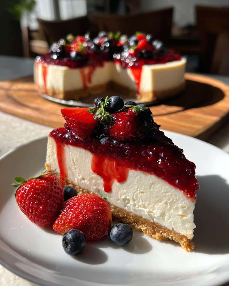 Cheesecake aux fruits rouges